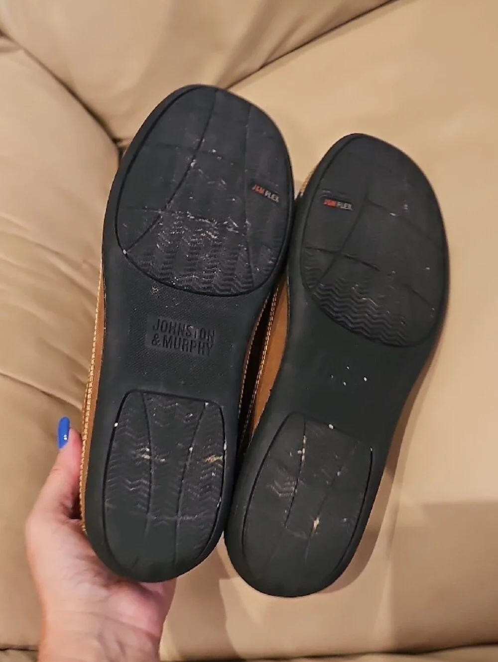 Johnston & Murphy woven leather